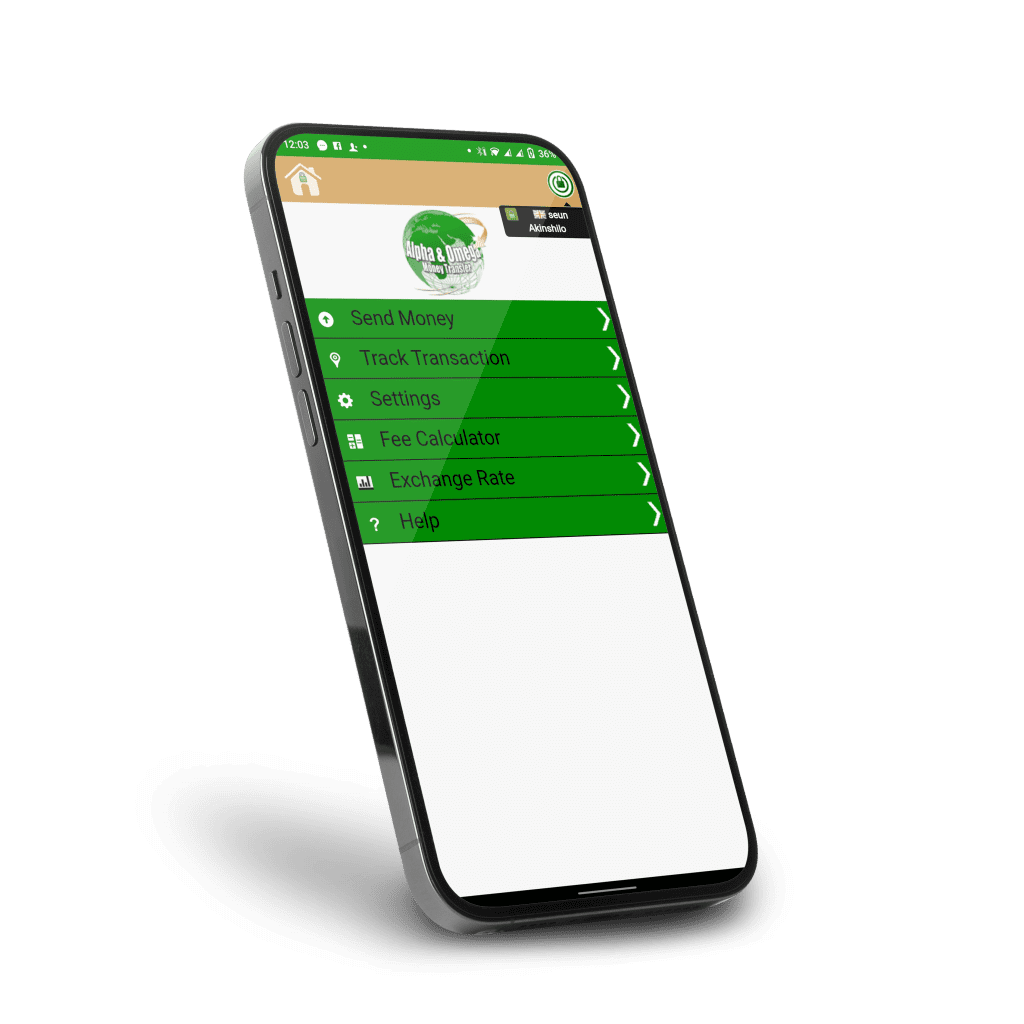 Download Alpha and Omega Mobile App to Send Money from Nigeria to UK